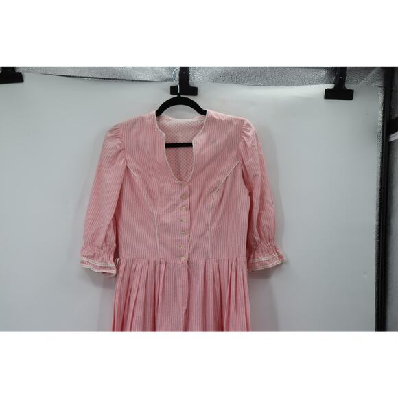 Vintage Pink Stripe 3/4 Dress 1960s - Picture 2 of 12